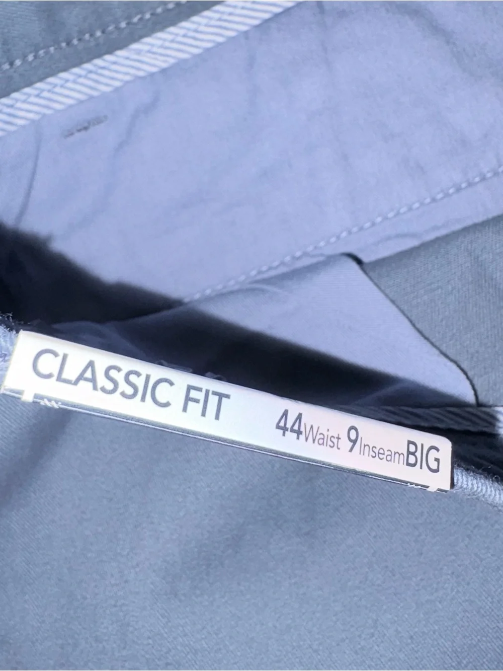 Roundtree & Yorke Mens Big & Tall Shorts 44 Vint Indigo Classic Fit NWT